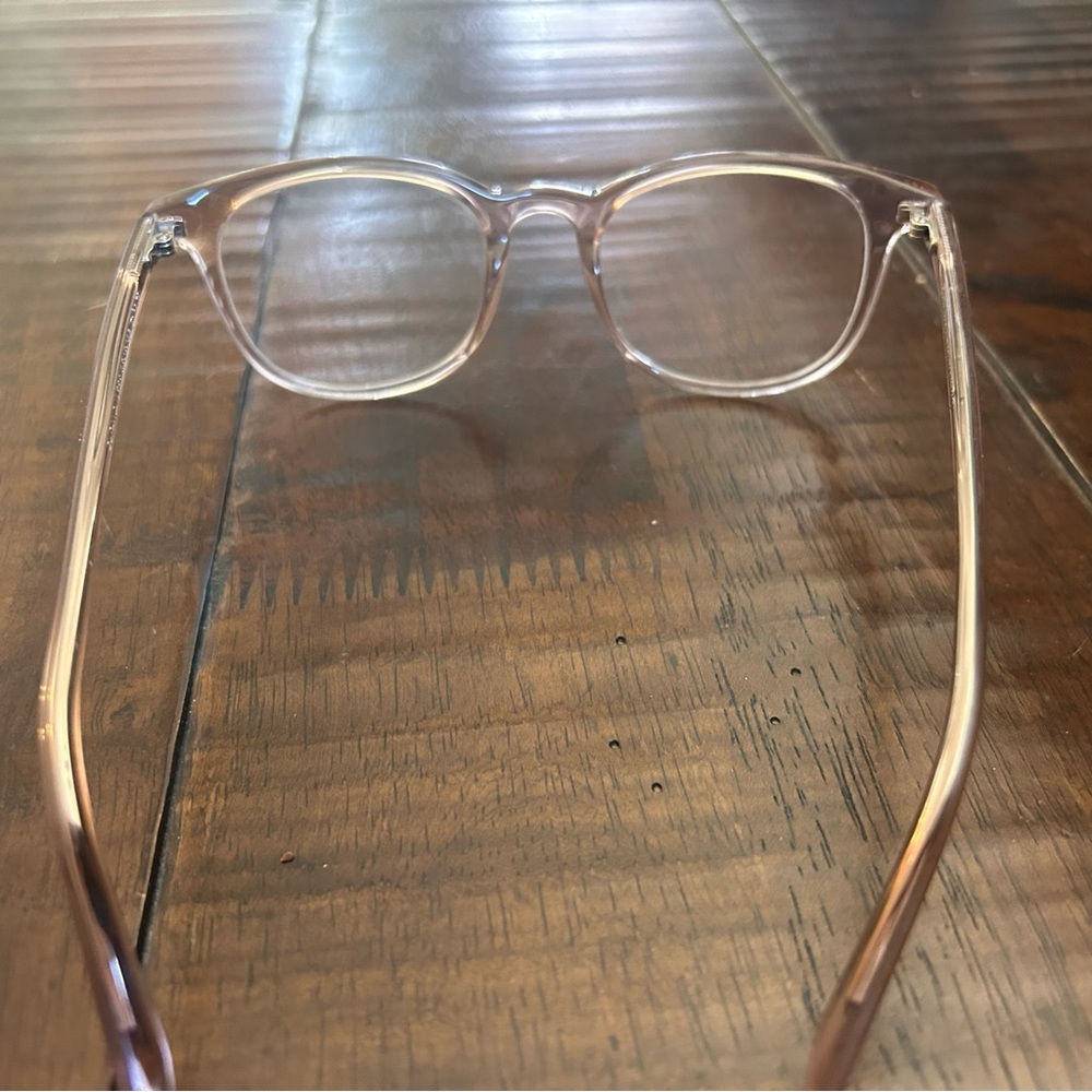 Warby Parker Durand in Rose Water, progressive non-prescription glasses - Picture 4 of 11
